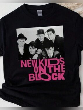Black Vintage New Kids On The Block Graphic Tee